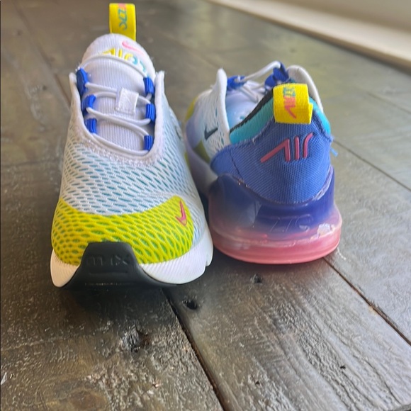 Nike Kids Air Max Shoes - White, Blue, Yellow - Picture 6 of 10